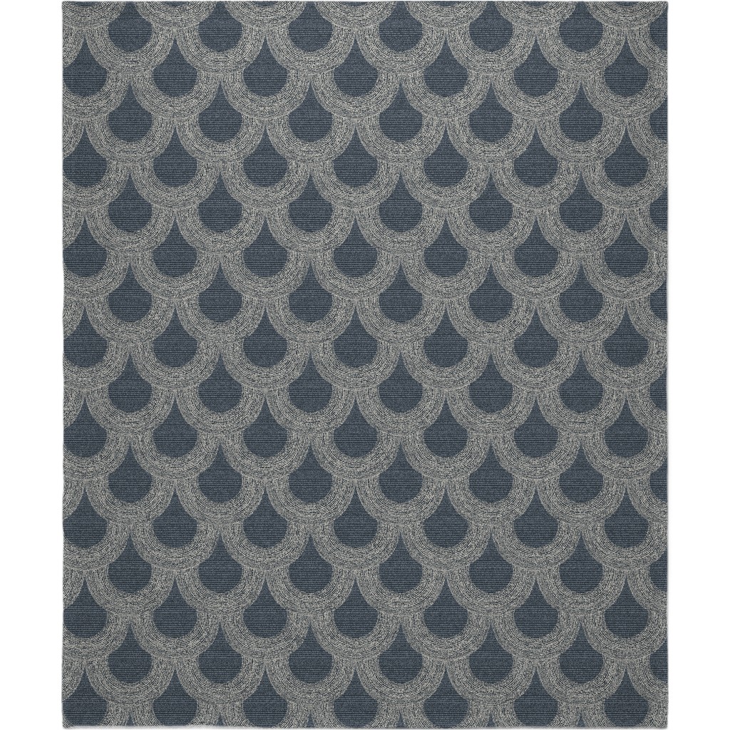 Portland - Blue Blanket, Fleece, 50x60, Blue
