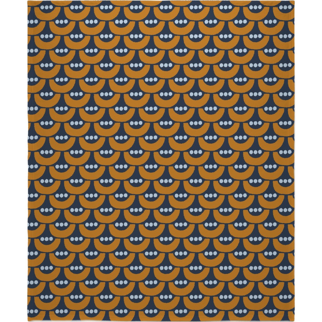 Tulip Blanket, Fleece, 50x60, Blue, Navy