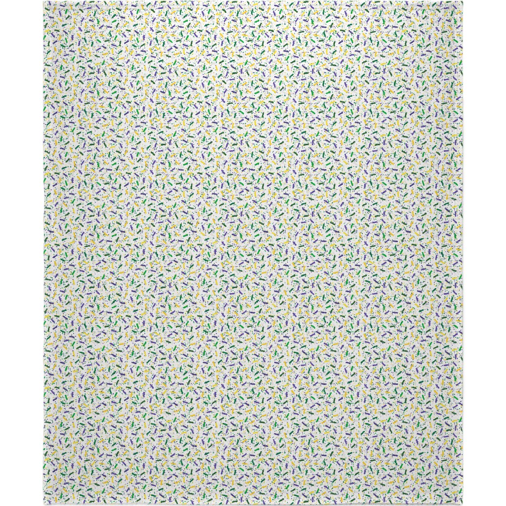 Rainbow Sprinkles Blanket, Fleece, 50x60, Multicolor, White