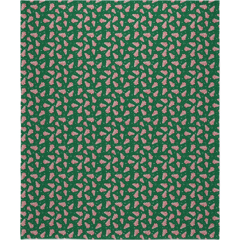 Christmas Tree Snack - Green Blanket, Fleece, 50x60, Green