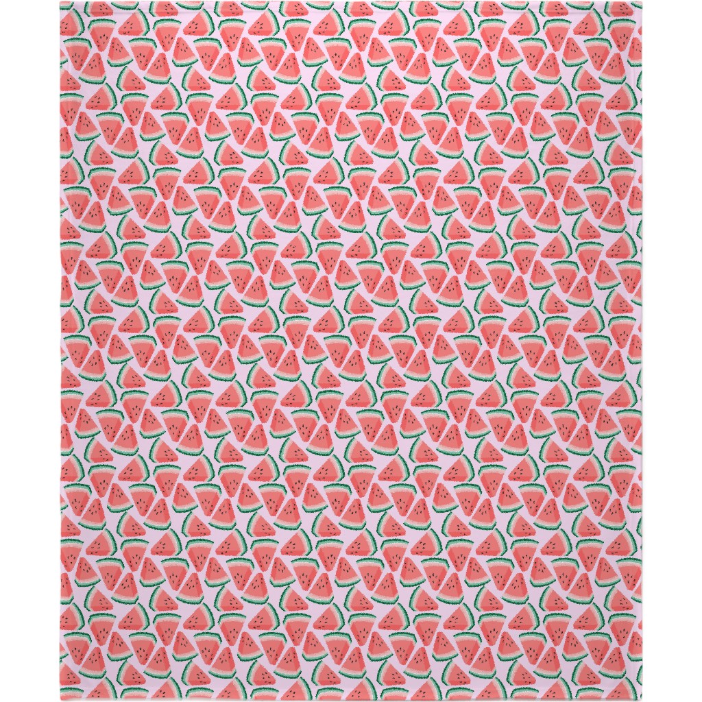 Watercolor - Pink Blanket, Fleece, 50x60, Pink, Bright Pink
