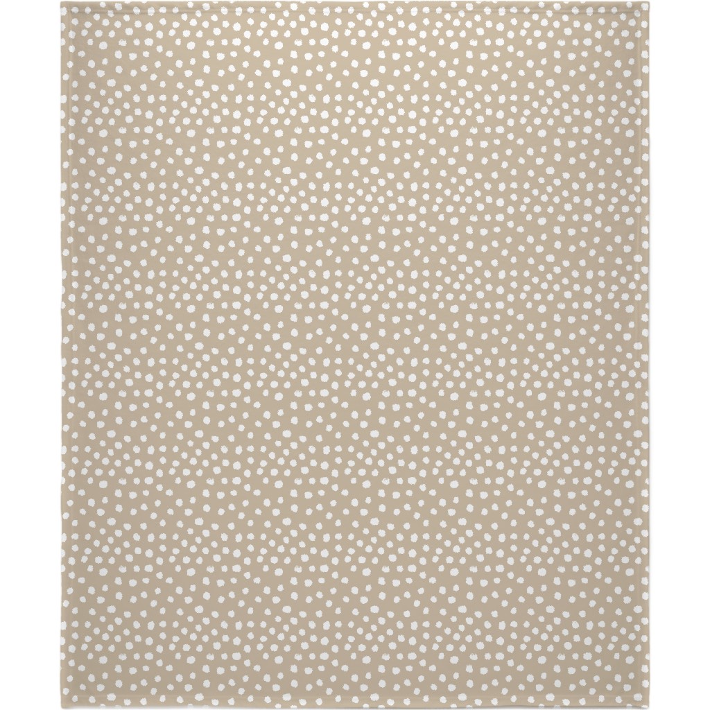Trendy Beige Fleece Blanket