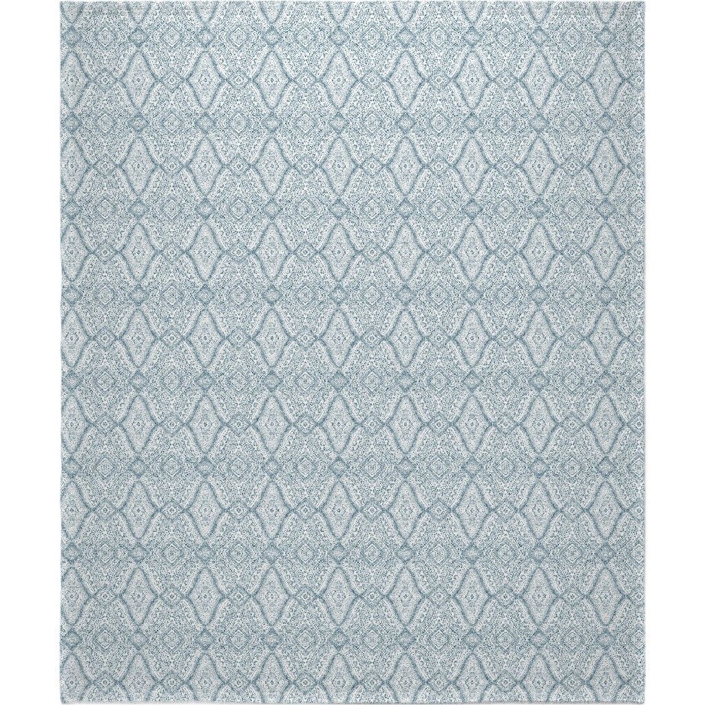 Tribal Dot - Navy Blanket, Fleece, 50x60, Blue