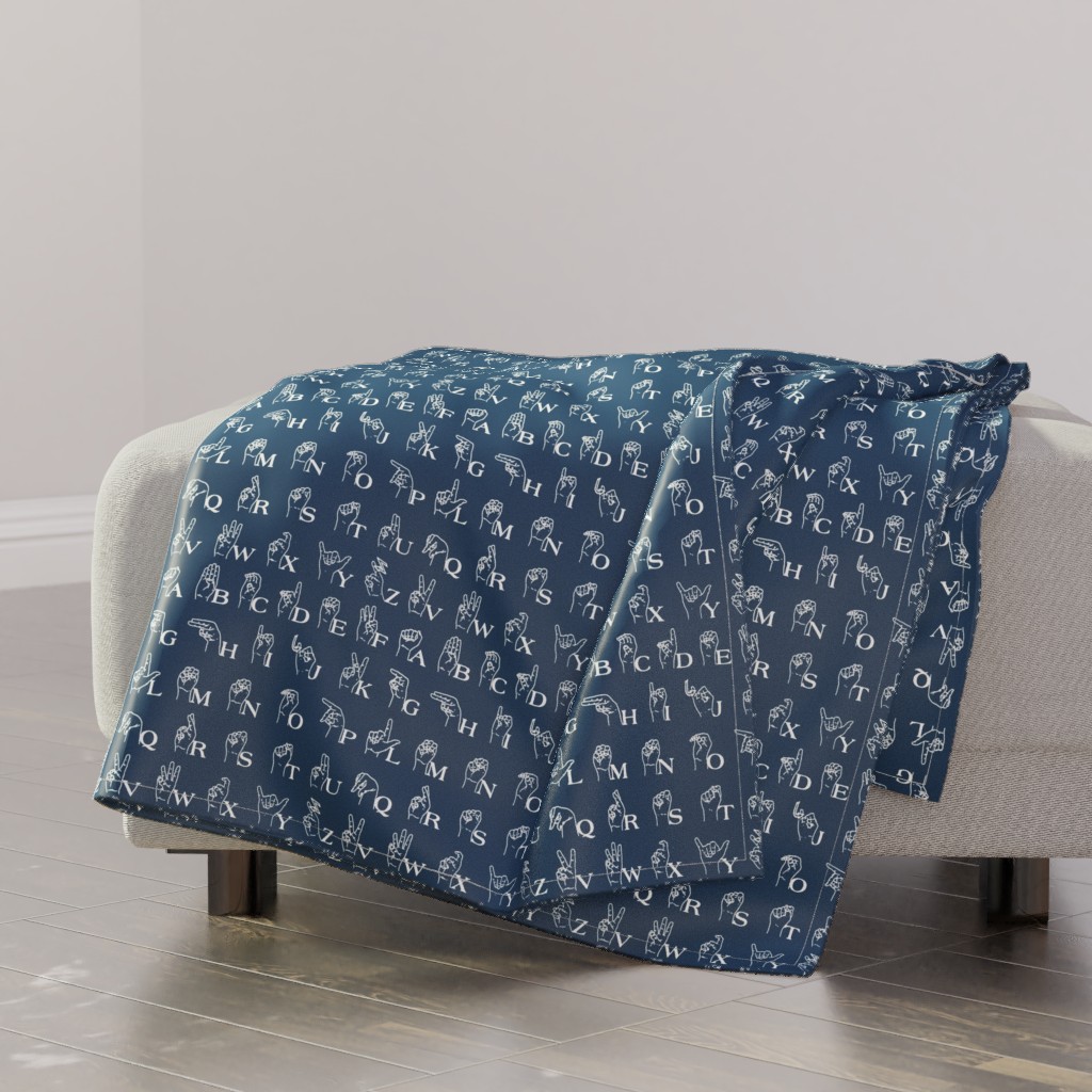 Sign Language Alphabet Blanket Shutterfly