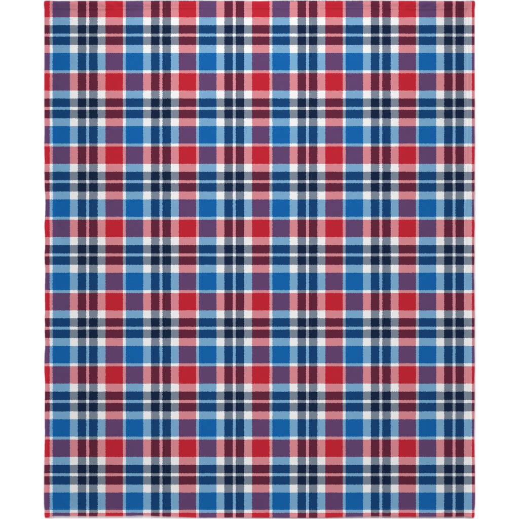 Independence Day Plaid - Multi Blanket, Fleece, 50x60, Multicolor