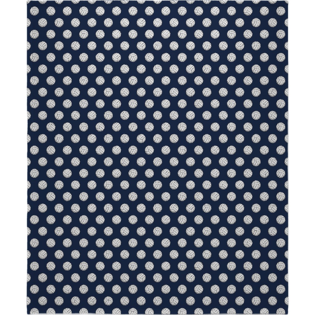 Volleyball - Blue Blanket, Fleece, 50x60, Blue, True Blue