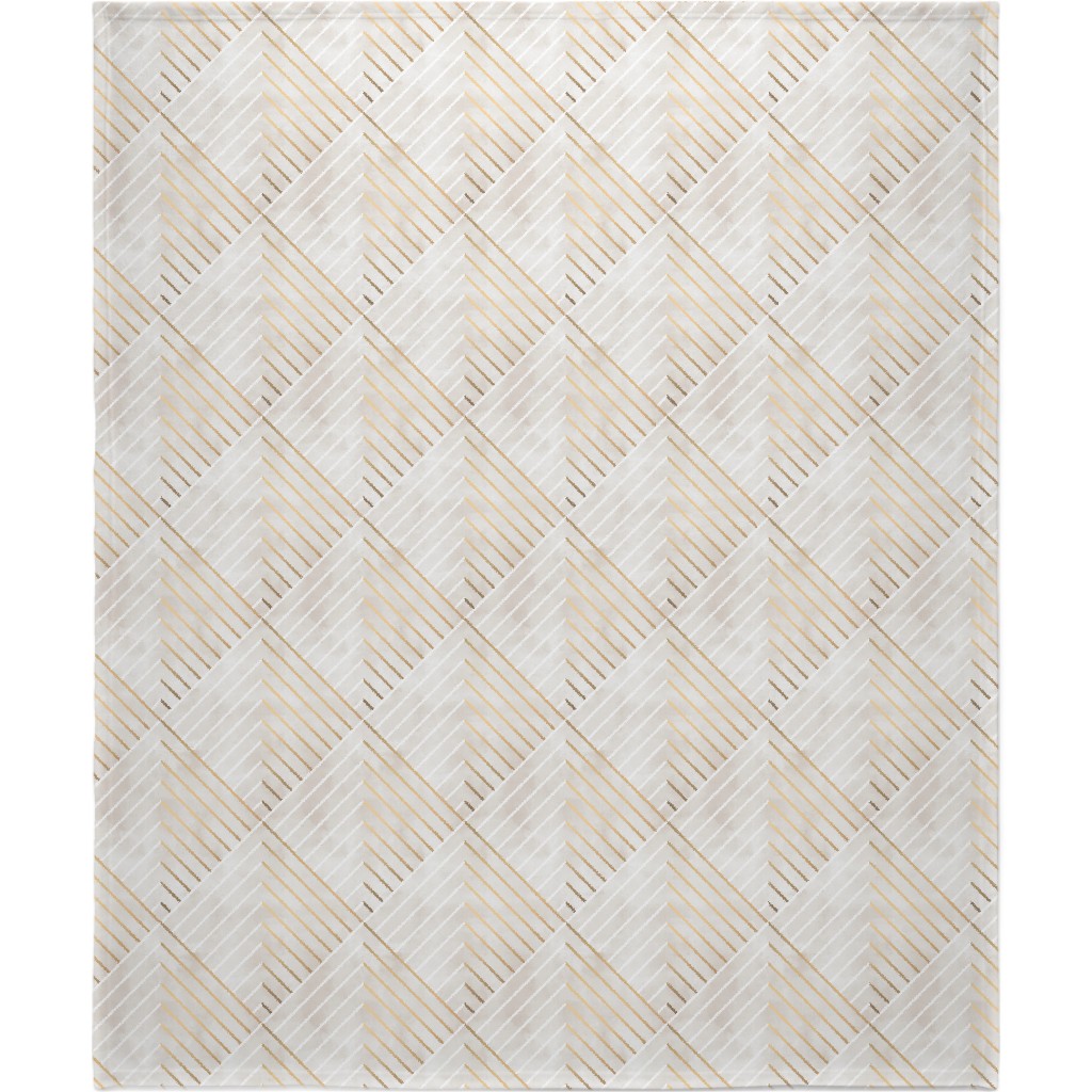 Wright Blanket, Plush Fleece, 50x60, Yellow, Wheat