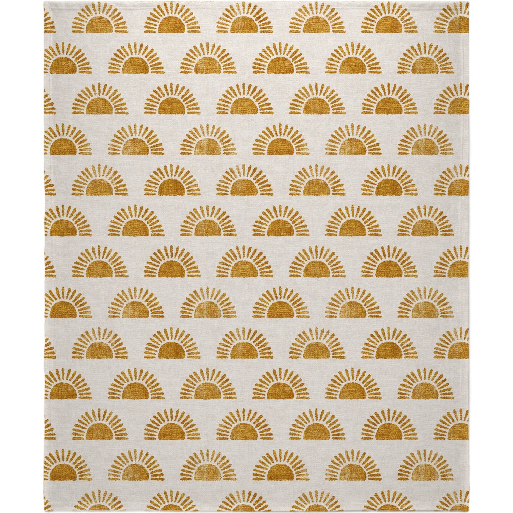 Sunshine - Golden Blanket, Plush Fleece, 50x60, Yellow, Classic Yellow