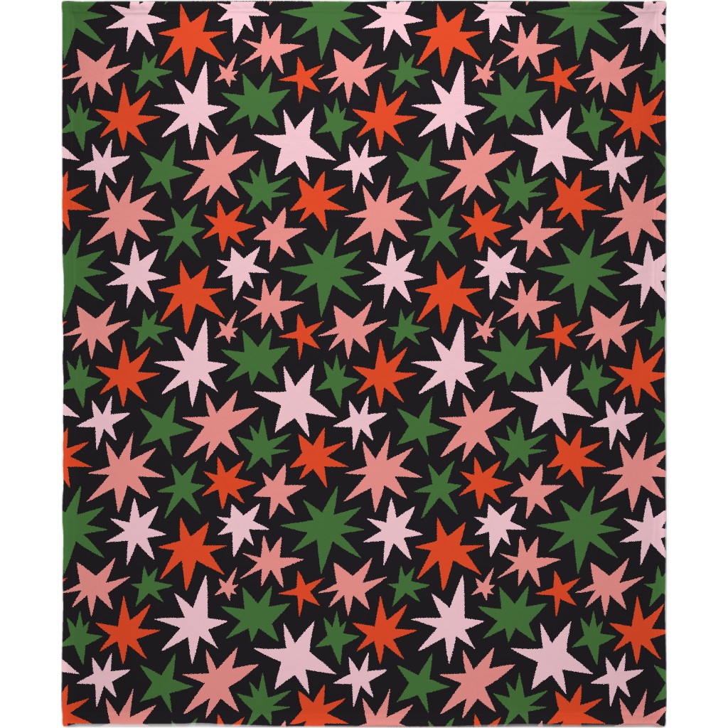Christmas Stars - Multi Blanket, Plush Fleece, 50x60, Multicolor