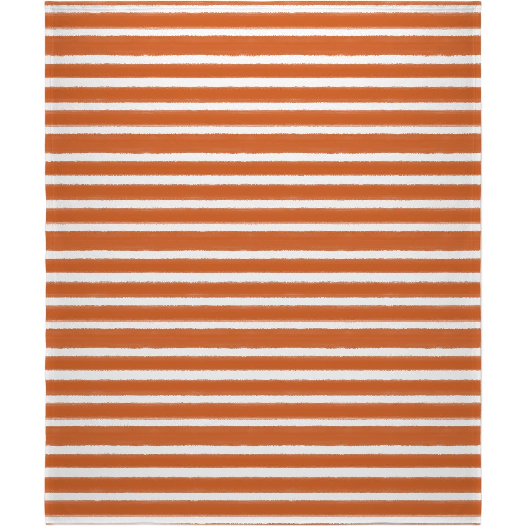 Galway - Rust Blanket, Plush Fleece, 50x60, Orange, Orange