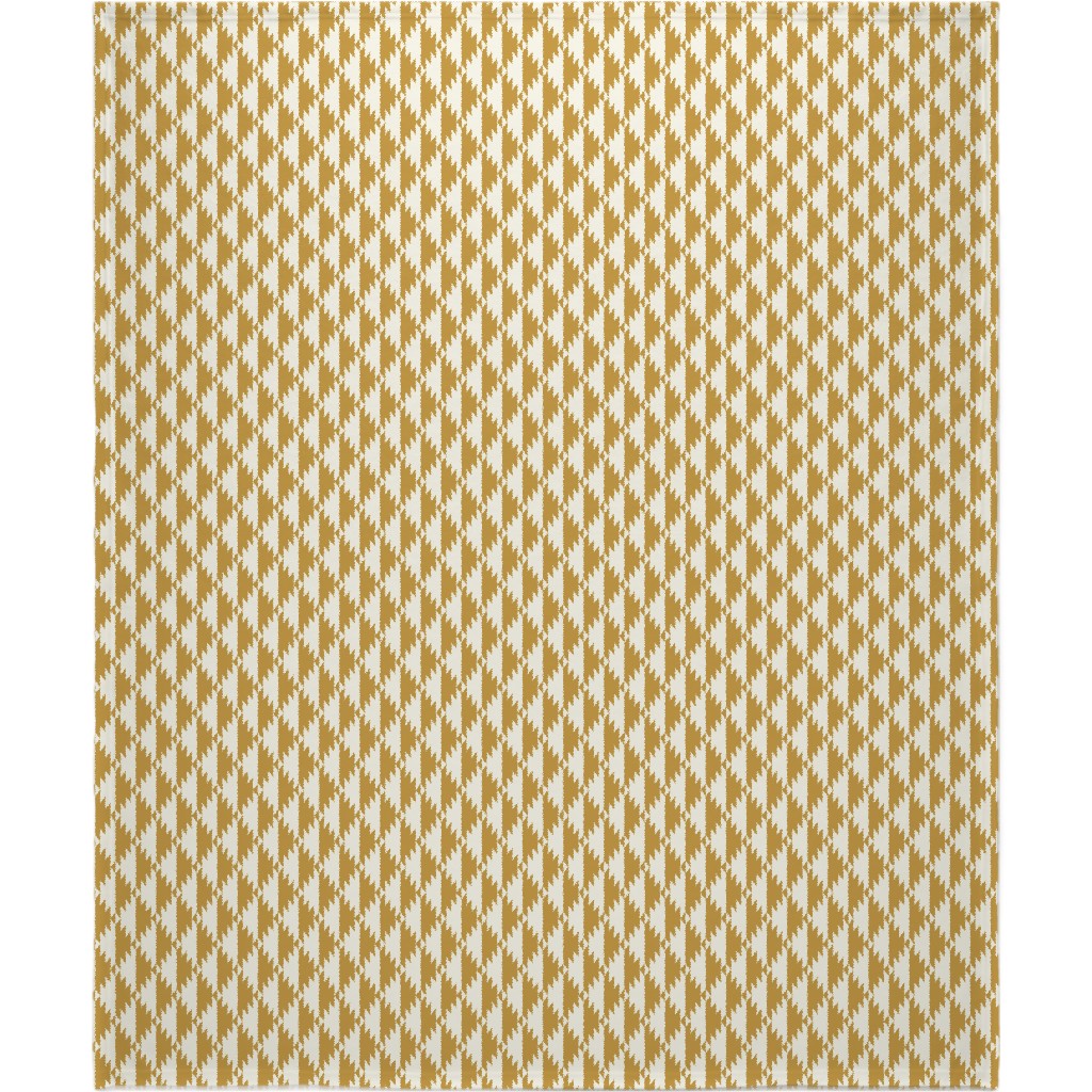 Tribal - Gold Blanket, Plush Fleece, 50x60, Yellow