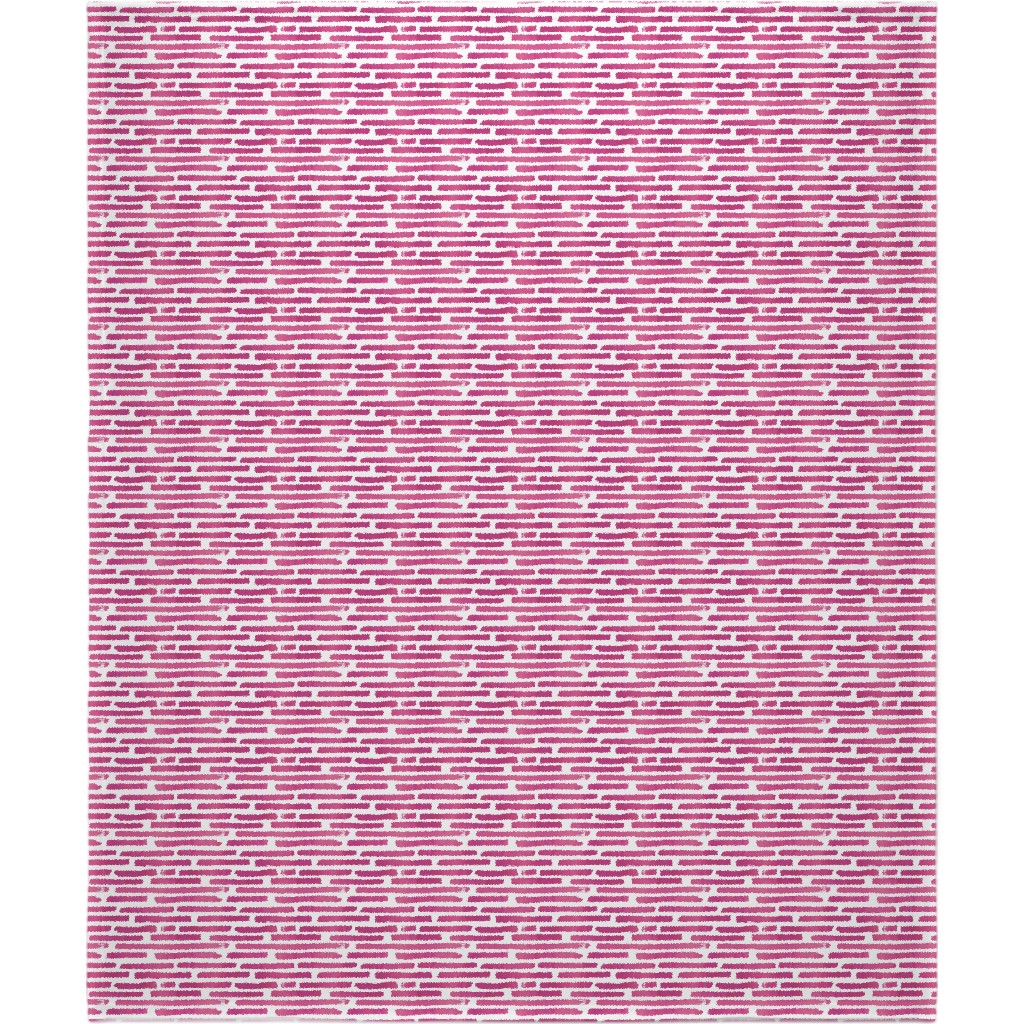 Watercolor Stripes - Berry Blanket, Plush Fleece, 50x60, Purple, Purple