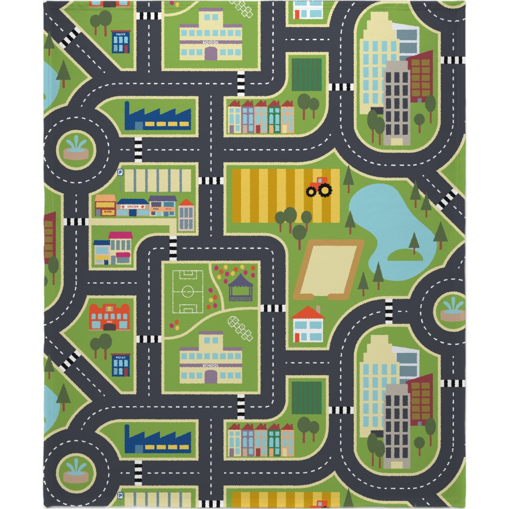 Town & Country - Green Blanket, Plush Fleece, 50x60, Green, Classic Green