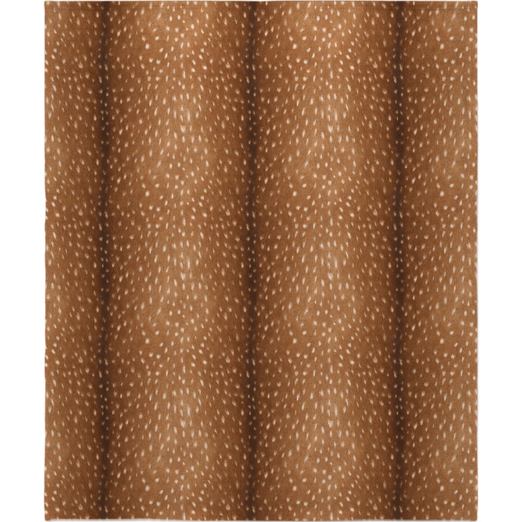 Bright Deer Hide- Brown Blanket, Plush Fleece, 50x60, Brown, Brown