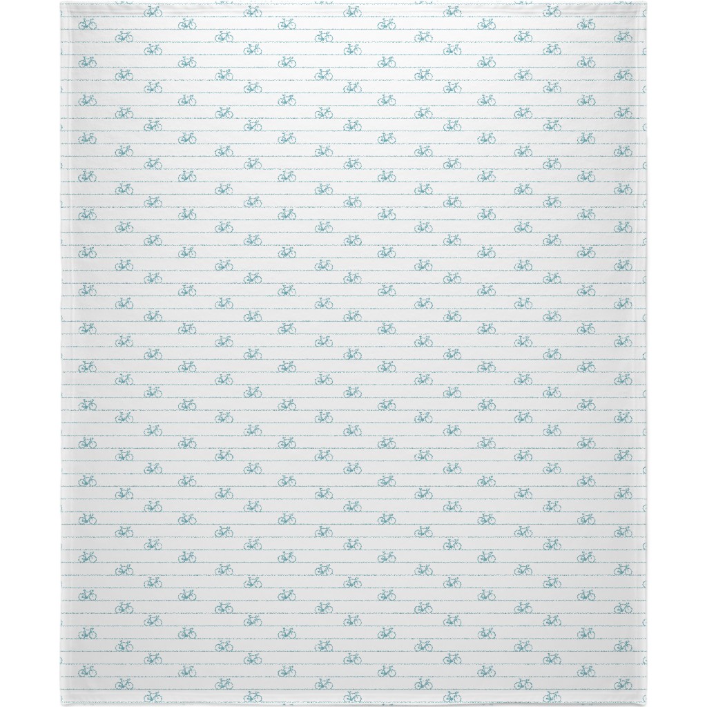 Biking Blanket, Plush Fleece, 50x60, Blue, Boardwalk