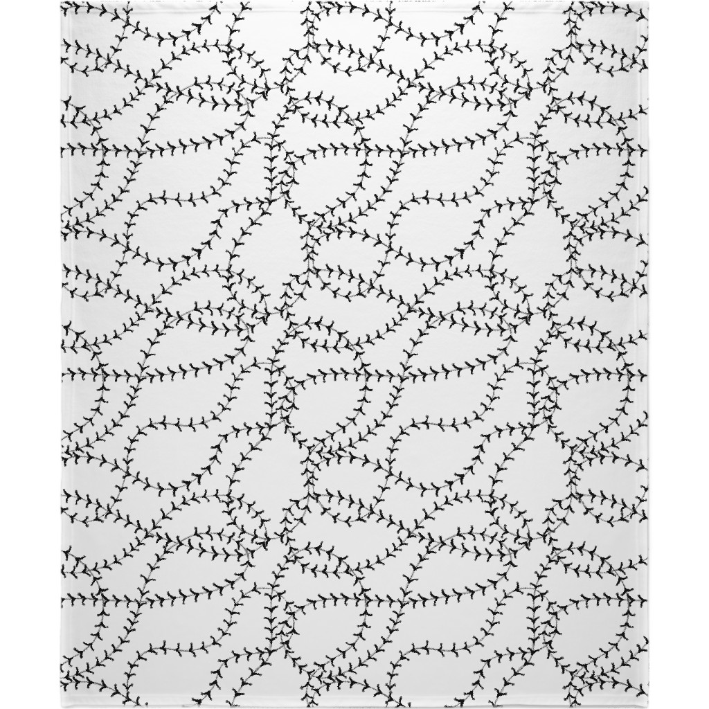 Ball Blanket, Plush Fleece, 50x60, White, White