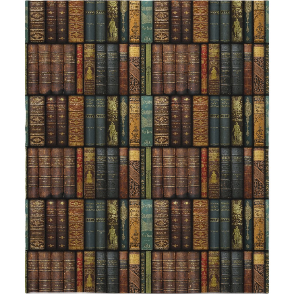 Monsieur Fancypantaloons' Instant Library - Brown Blanket, Plush Fleece, 50x60, Brown
