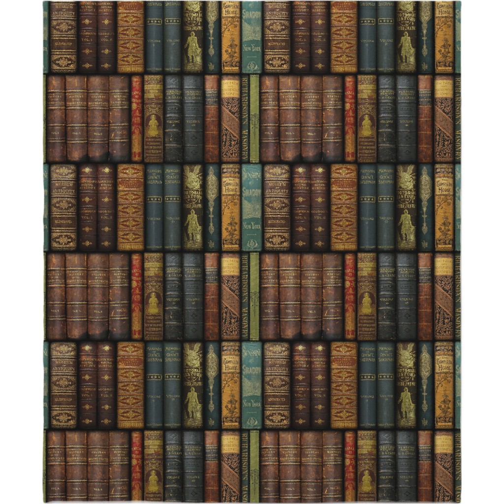 Monsieur Fancypantaloons' Instant Library - Brown Blanket, Plush Fleece, 50x60, Brown, Brown