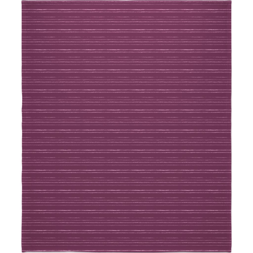 Take Flight Stripe - Rasberry Blanket, Plush Fleece, 50x60, Purple, Purple