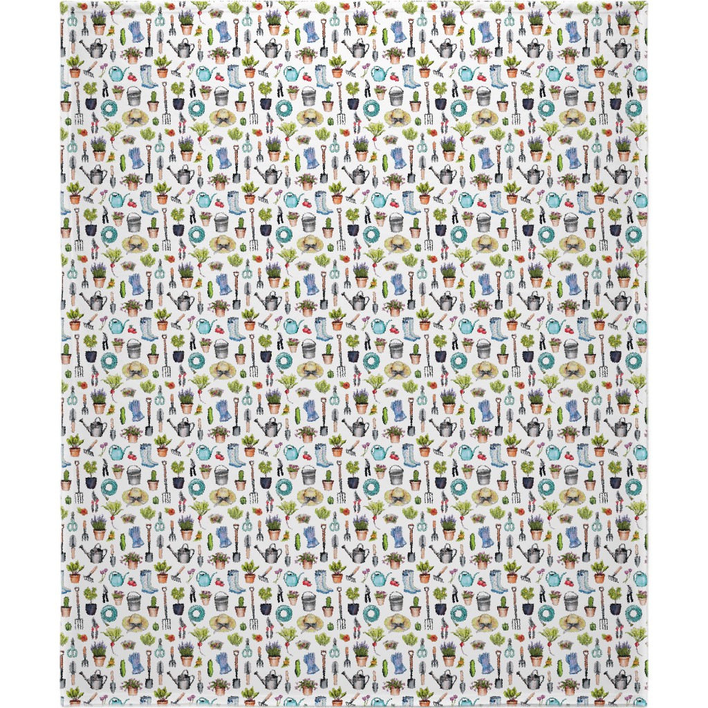 Garden Gear - Multicolor Blanket, Plush Fleece, 50x60, Multicolor