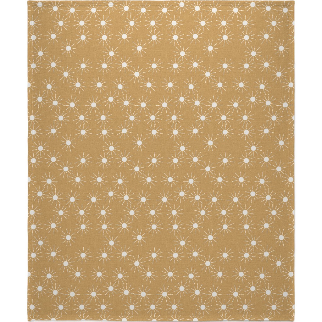 Summer Sunshine - Mustard Yellow Blanket, Plush Fleece, 50x60, Yellow, Classic Yellow