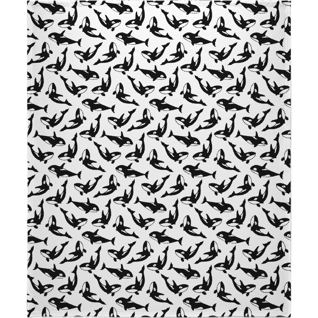 Orca Blanket, Plush Fleece, 50x60, White