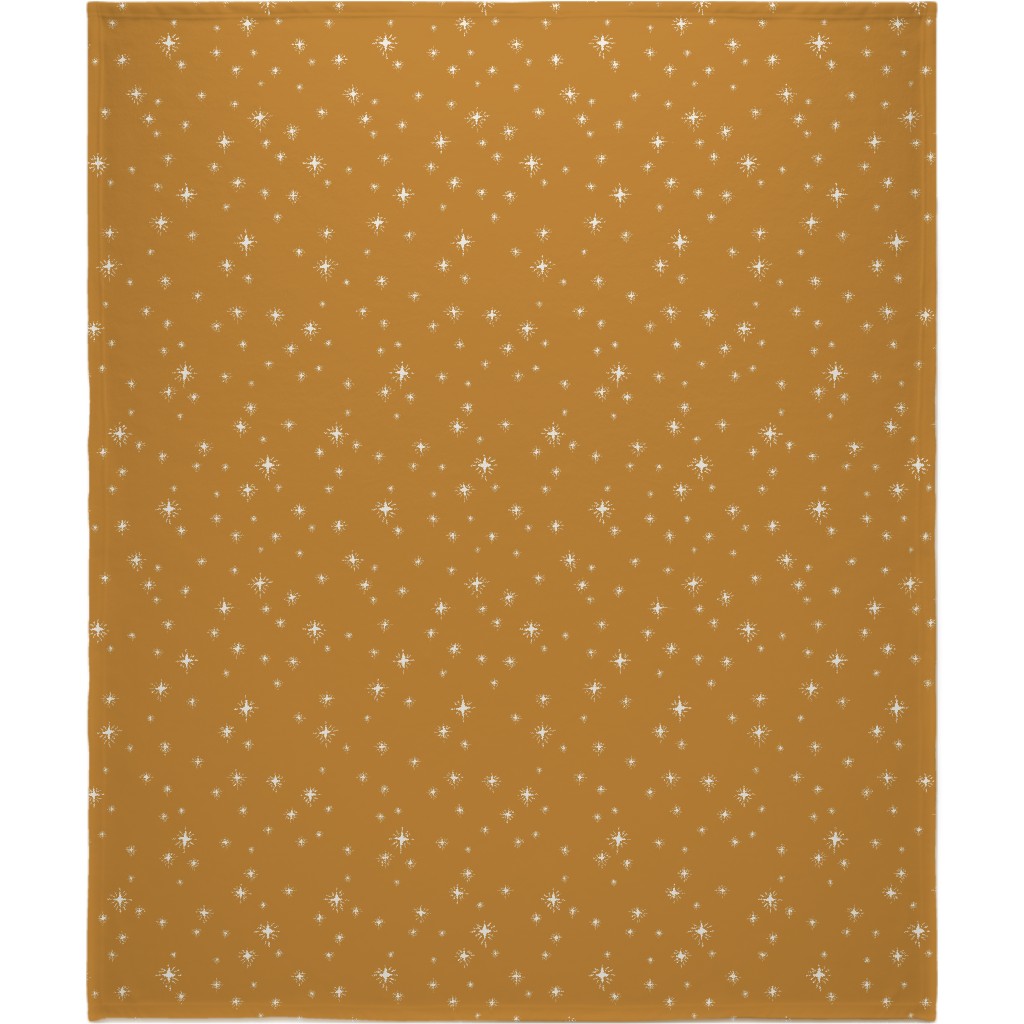 Star Light Star Bright Blanket, Sherpa, 50x60, Yellow