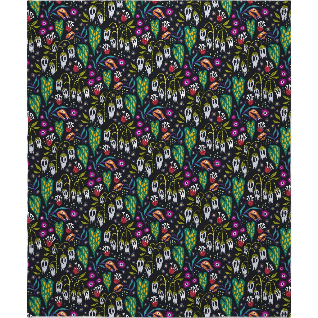 the Odd Garden Blanket, Sherpa, 50x60, Multicolor