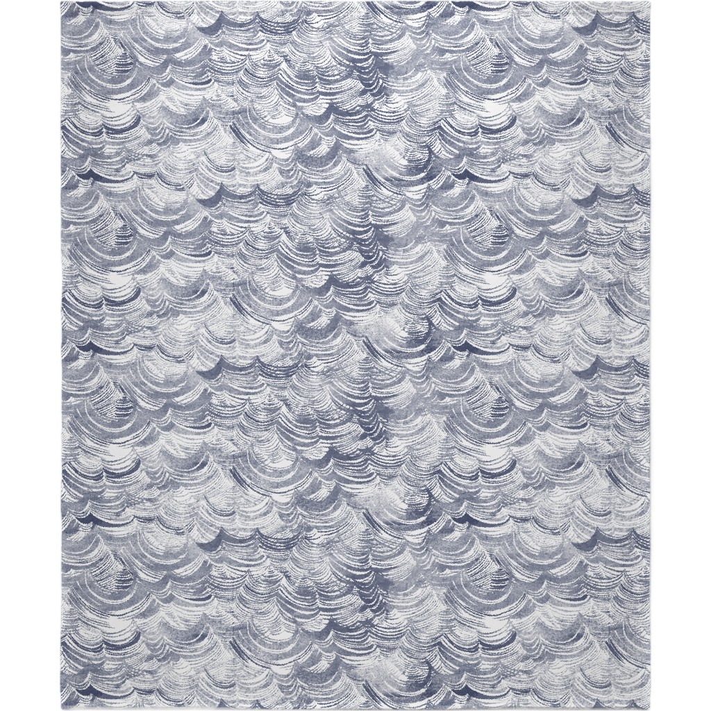 Wild Ocean Blanket, Sherpa, 50x60, Gray