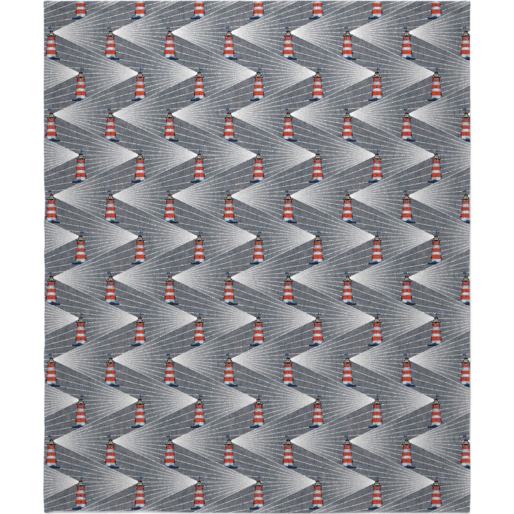 Land Ahoy - Gray Blanket, Sherpa, 50x60, Gray, Gray