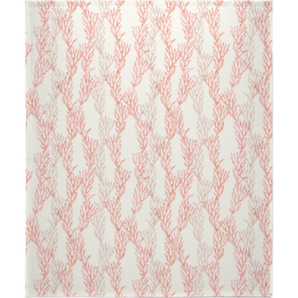 Coral Mermaid Blanket, Sherpa, 50x60, Pink