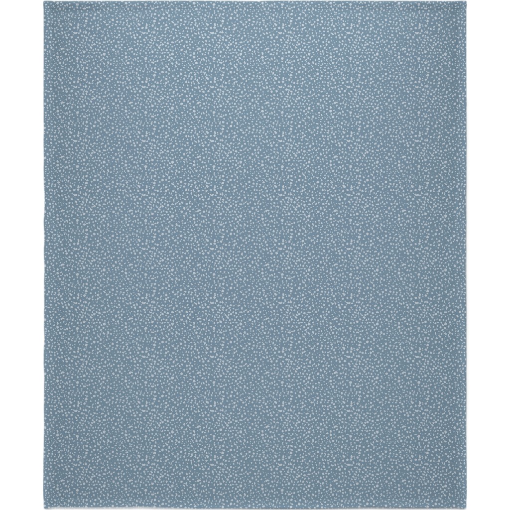 Arctic Thaw - Dark Grey Blanket, Sherpa, 50x60, Blue, True Blue