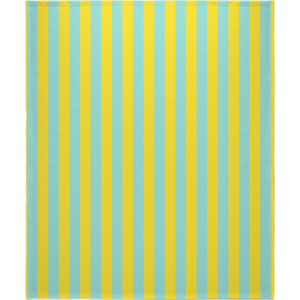 Vertical Stripes Blanket, Sherpa, 50x60, Blue