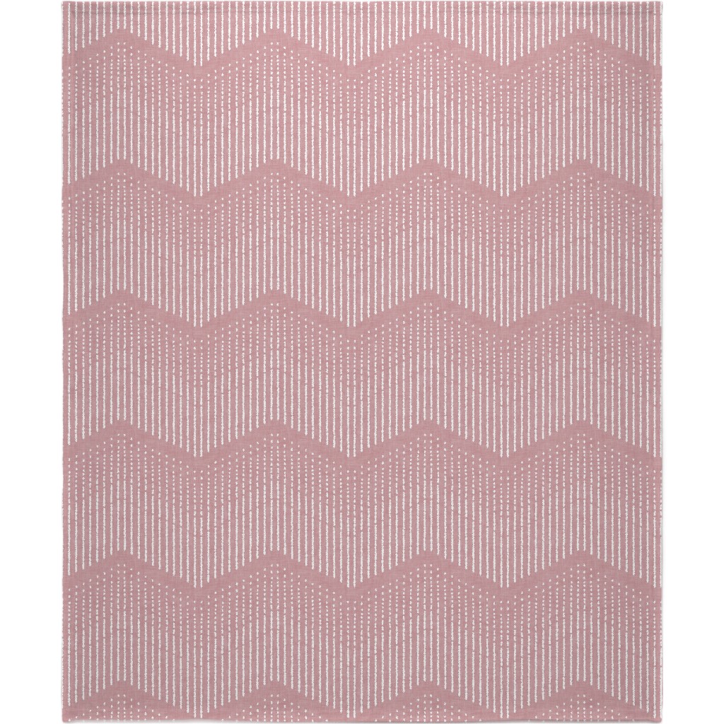 Arcadia Rain - Rose Blanket, Sherpa, 50x60, Pink