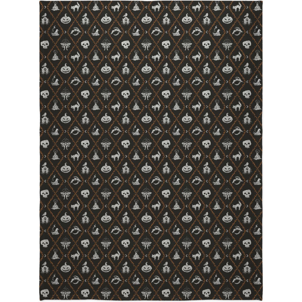 Don't Say Wicked Like It's a Bad Thing - Black Blanket, Fleece, 60x80, Black, Black