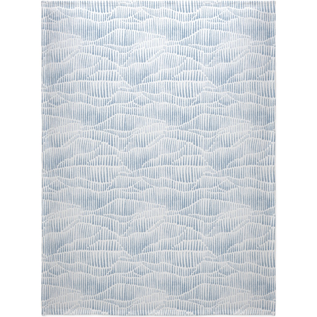 Appalachia - Blue Blanket, Fleece, 60x80, Blue