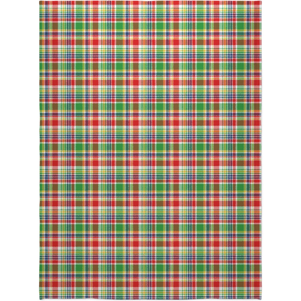 Plaid - Multi Bright Blanket, Fleece, 60x80, Multicolor