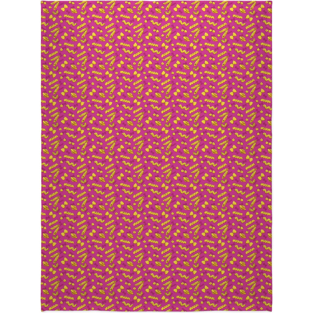 Pasta Blanket, Fleece, 60x80, Pink, Candy