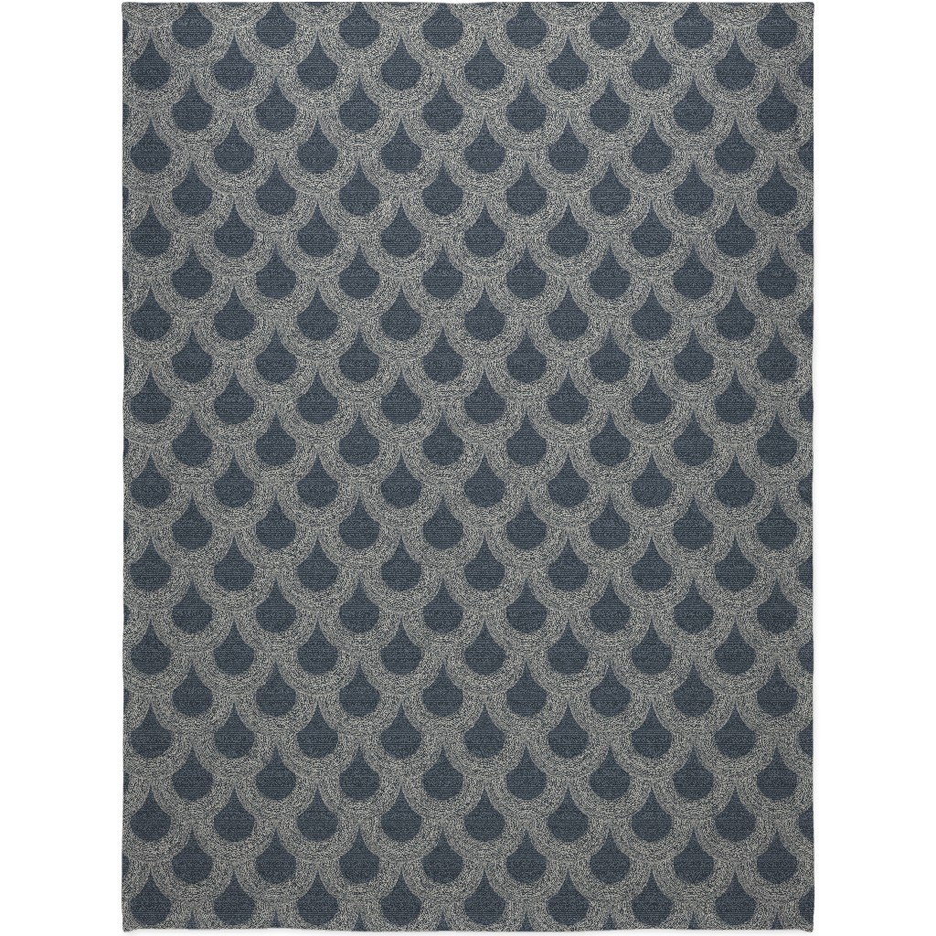 Portland - Blue Blanket, Fleece, 60x80, Blue