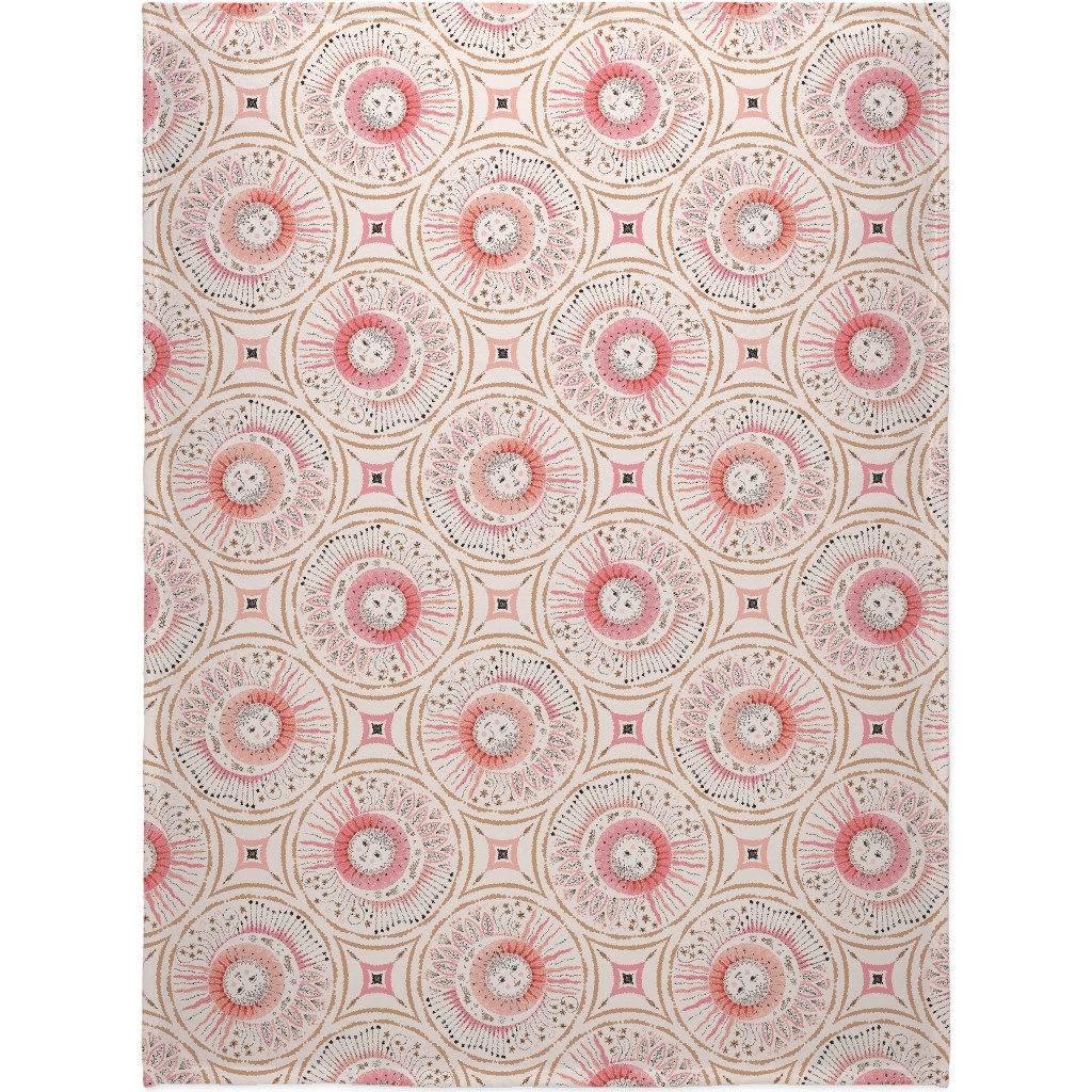 Celestial Talisman - Pink Blanket, Fleece, 60x80, Pink, Bright Pink