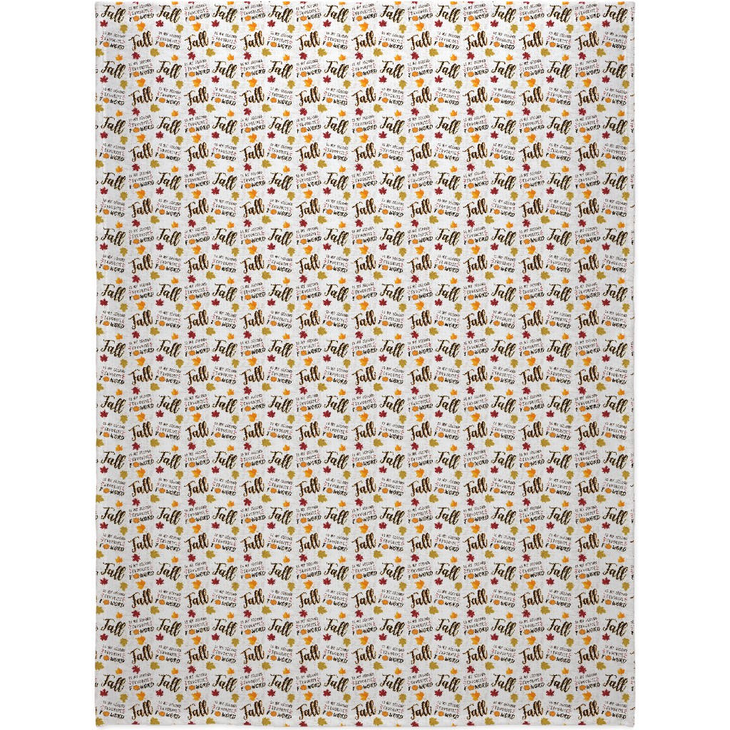 Fall Is My 2nd Favorite F Word - Multi Blanket, Fleece, 60x80, Multicolor