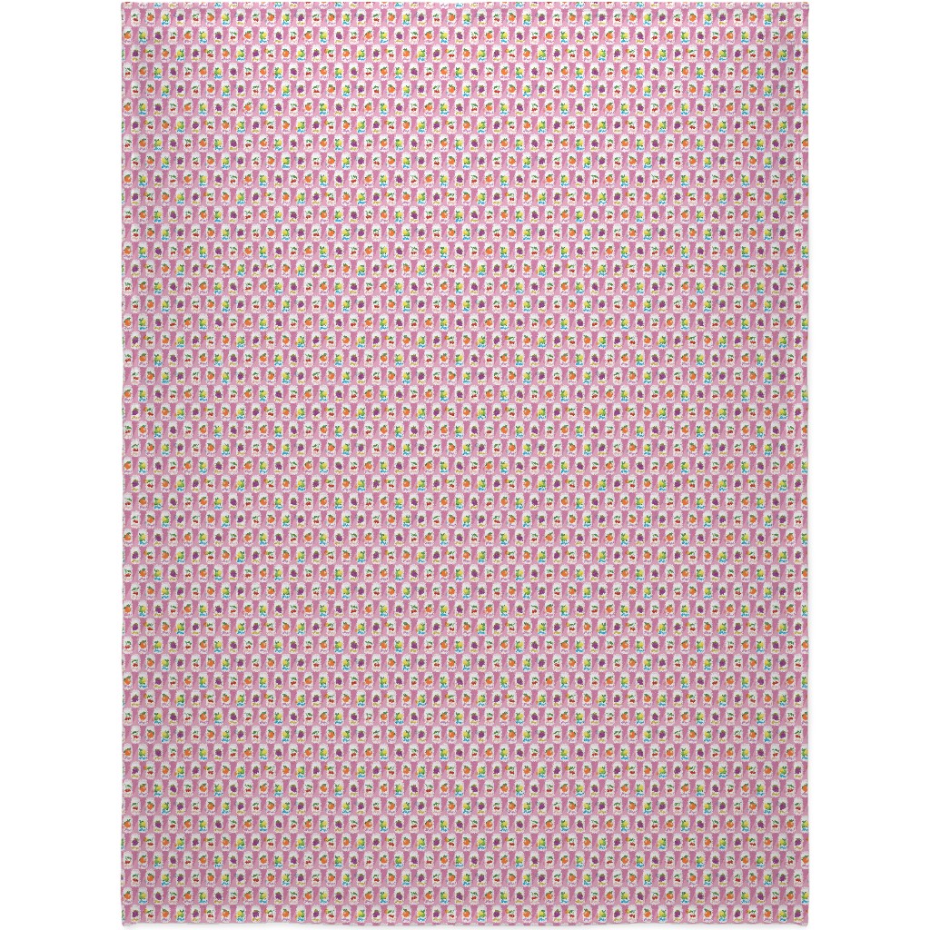 Fruit Pop! Blanket, Fleece, 60x80, Pink