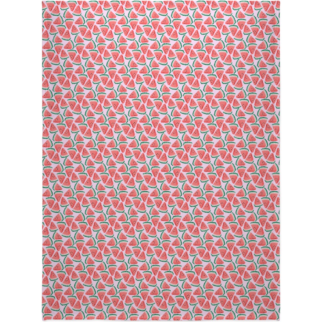 Watercolor - Pink Blanket, Fleece, 60x80, Pink, Bright Pink