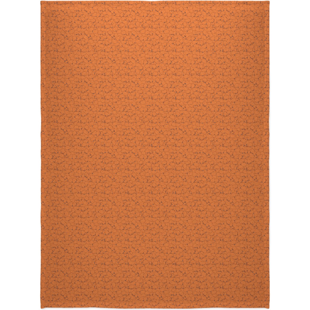 Squashed Squash Blanket, Fleece, 60x80, Orange, Orange