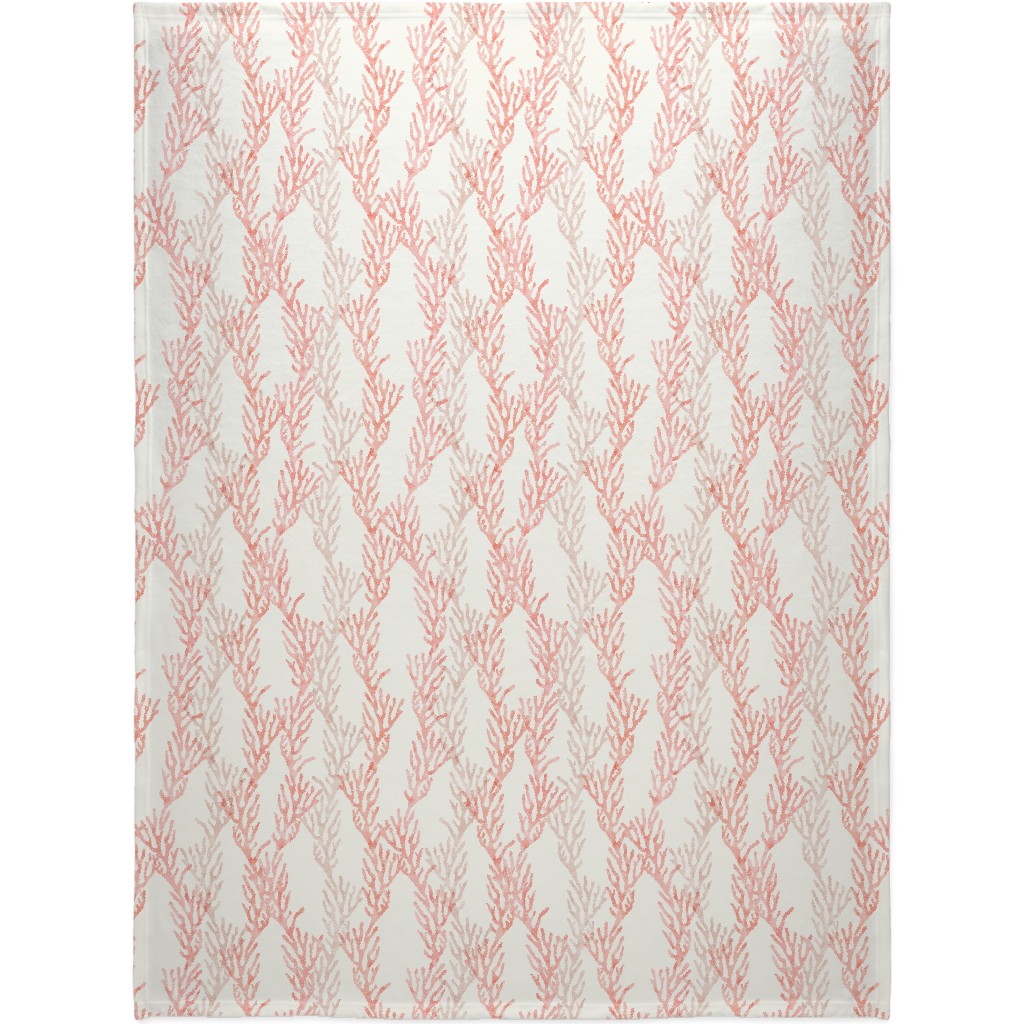 Coral Mermaid Blanket, Fleece, 60x80, Pink, Pearl