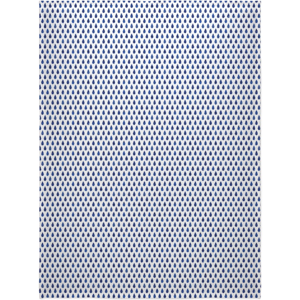 Drops Blanket, Fleece, 60x80, Blue, Nautical