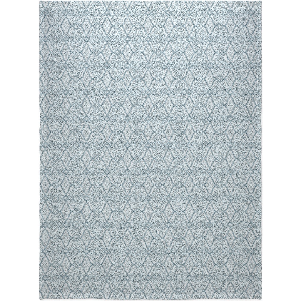 Tribal Dot - Navy Blanket, Fleece, 60x80, Blue