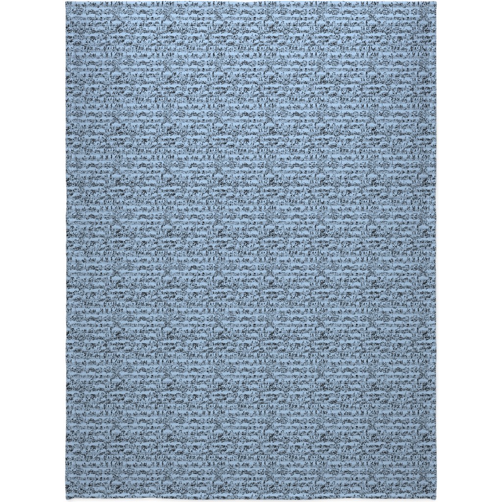 Handwritten Sheet Music Blanket, Fleece, 60x80, Blue