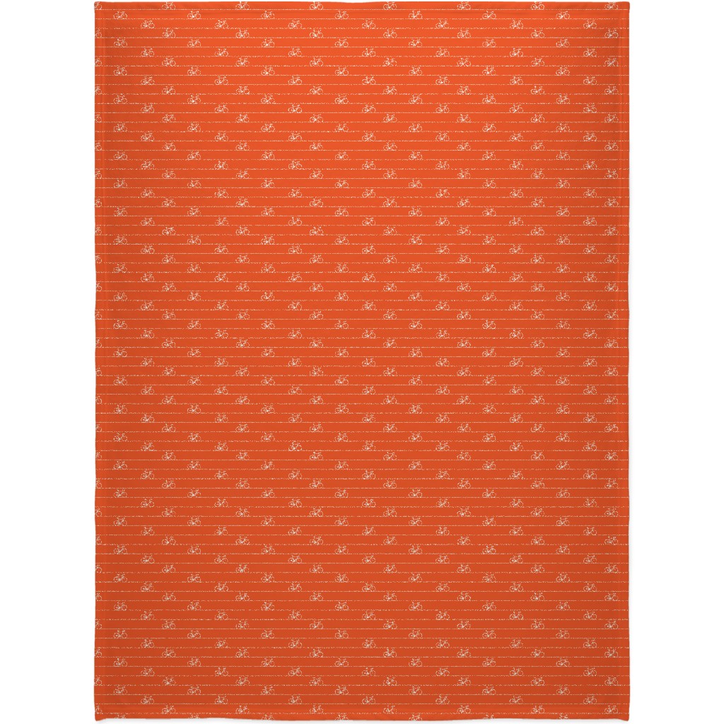 Biking Blanket, Fleece, 60x80, Orange