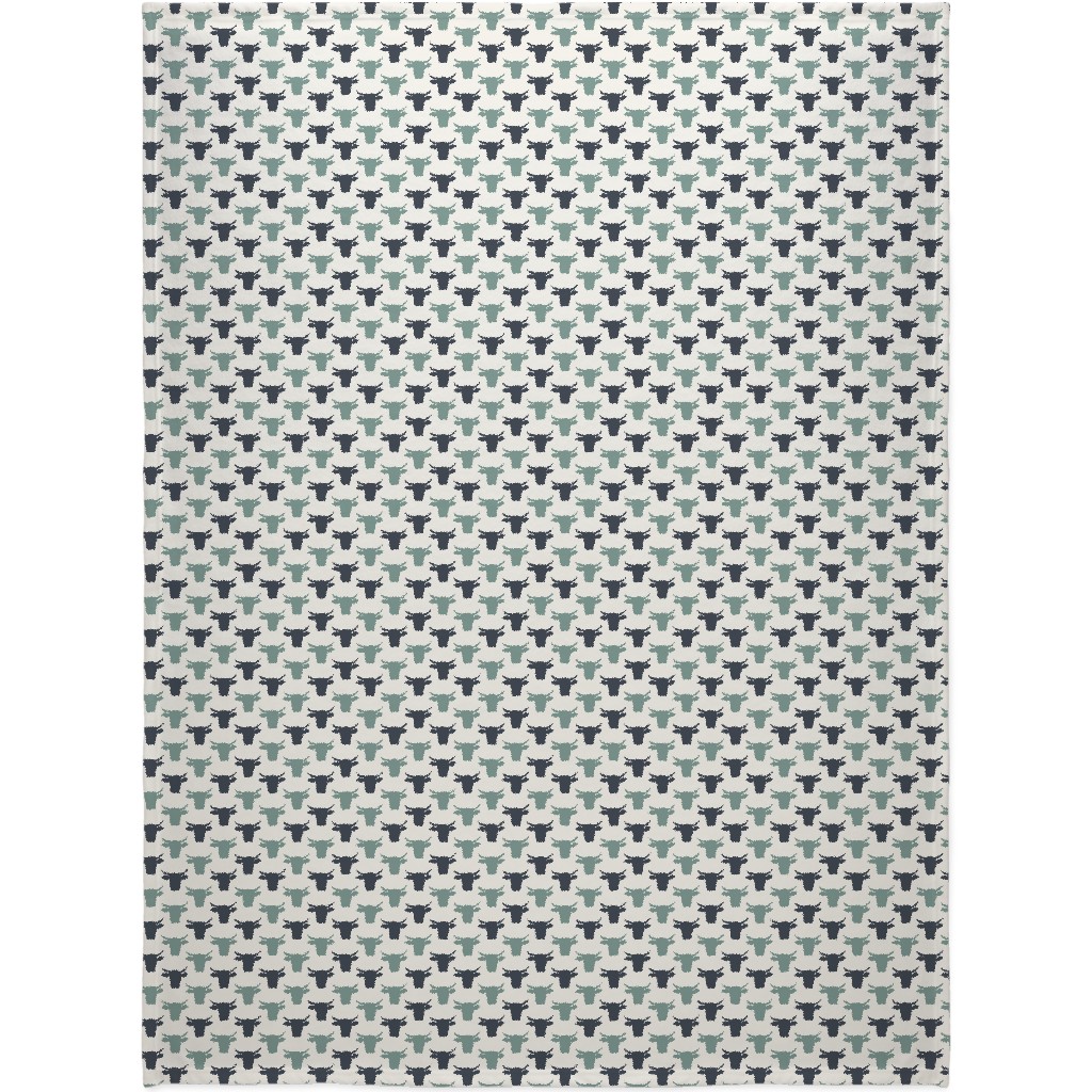 Cows Blanket, Fleece, 60x80, Green, Desert Green